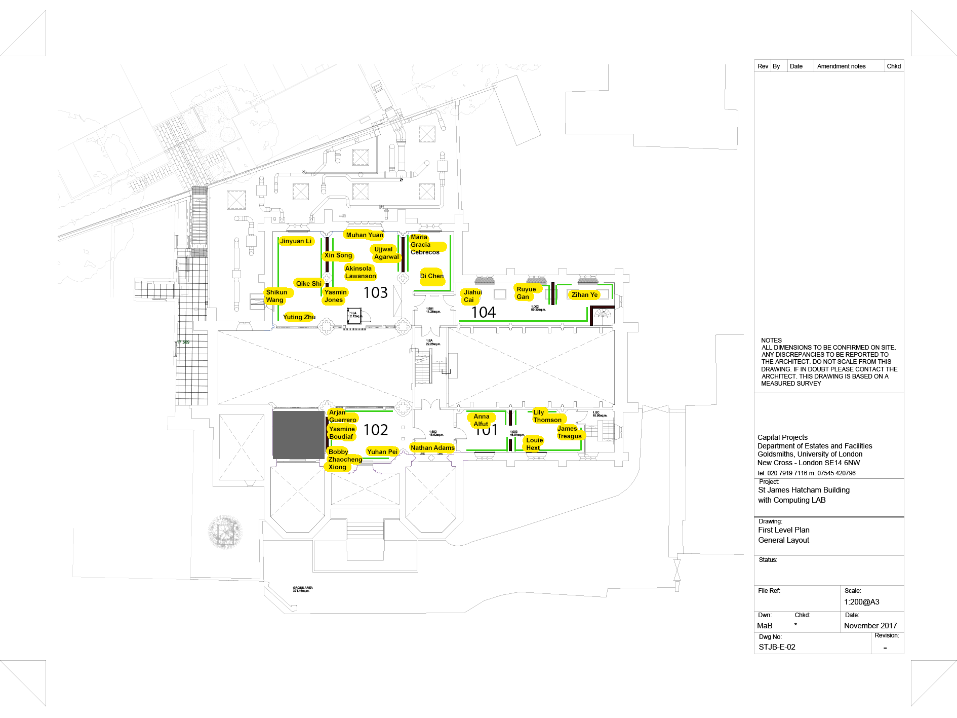 floor plan graphic of an arts exhibition